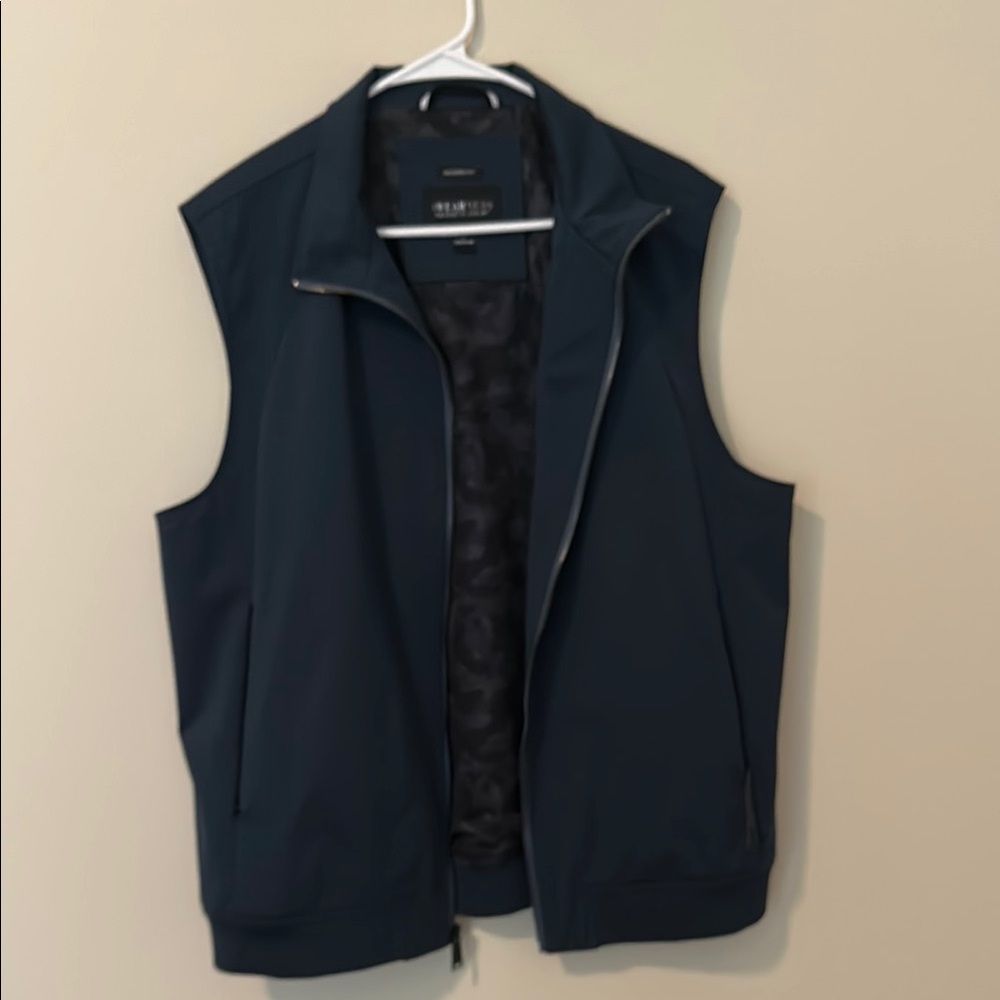 Kenneth Cole Black Vest Classic Structured Design